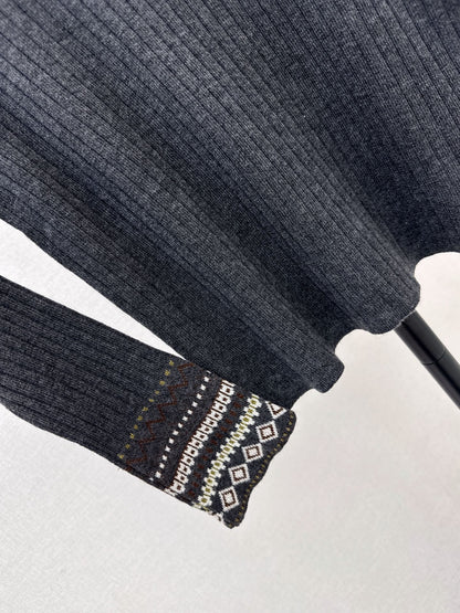 26FW New Slim-Fit Crew-Neck Knit Base Layer 🩶
