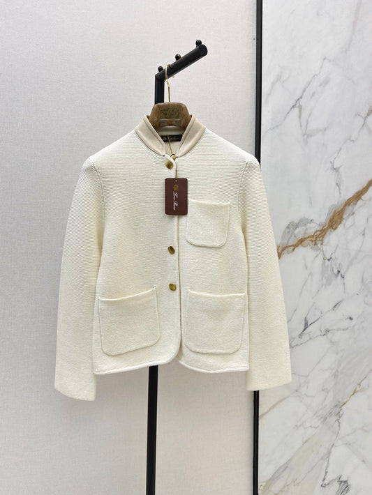 🔥Highest Quality🔥26FW New: Custom-design knit jacket featuring a blend of cashmere and suede 🤎