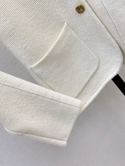 🔥Highest Quality🔥26FW New: Custom-design knit jacket featuring a blend of cashmere and suede 🤎