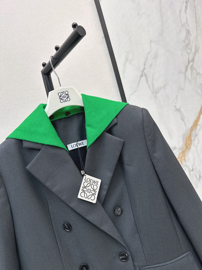 🔥Highest Quality🔥26FW New Faux-Layer Color-Block Paneled Blazer 🩶
